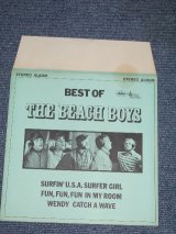 画像: THE BEACH BOYS - BEST OF  THE BEACH BOYS  / 1967 US ORIGINAL 7"33rpm JUKEBOX EP+PS 
