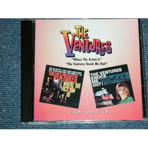 画像: THE VENTURES - WHERE THE ACTION IS + KNOCK ME OUT  ( 2 in 1+ BONUS TRACK/ Ex+++/MINT- ) / 1996 US USED  CD 
