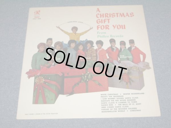 画像1:  VA ( CRYSTALS+RONETTES+DARLEN LOVE+More ) - A CHRISTMAS GIFT FOR YOU ( Ex+++ / MINT  )  /1964  US Original 2nd Press Label YELLOW LABEL MONO LP  