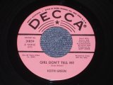 画像: KEITH GREEN - GIRL DON'T TELL ME / 1965 US ORIGINAL Pink Label Promo 7" Single 