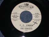 画像: THE SUNSETS - C.C.CINDER ( MINT-/MINT- ) / 1963 US ORIGINAL White Label Promo 7" Single 
