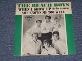 画像: THE BEACH BOYS - WHEN I GROW UP( GREEN BORDER Cover )  /  1964 US  Original Ex/Ex+  7"Single With Picture Sleeve  