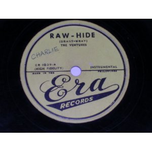 画像: THE VENTURES - RAW-HIDE / TRAMBONE / 1960s  PHILLIPPINESORIGINAL 78rpm SP 