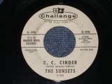 画像: THE SUNSETS - C.C.CINDER ( Ex+/Ex+  ) / 1963 US ORIGINAL White Label Promo 7" Single 