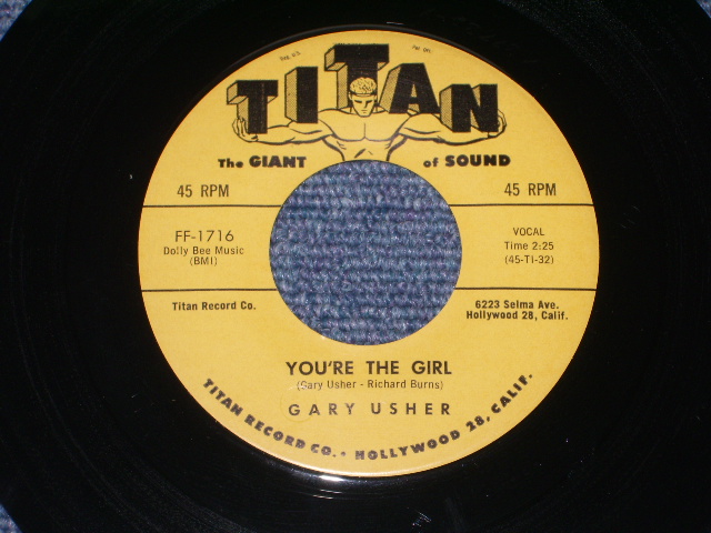 画像: GARY USHER - DRIVEN INSANE ( MINT/MINT )   / 1961 US ORIGINAL 7" Single 
