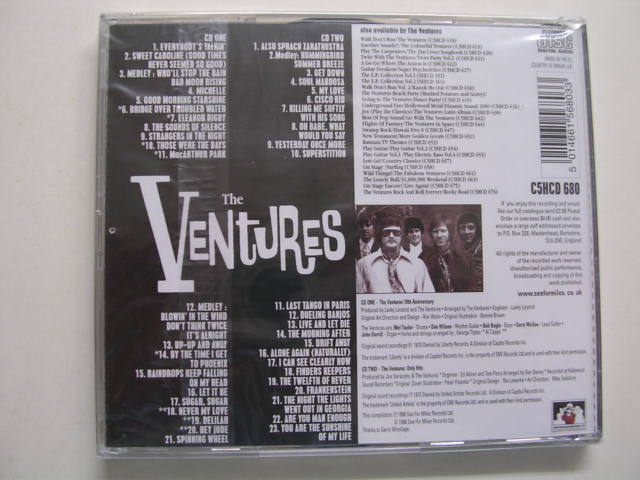 画像: THE VENTURES - 10TH ANNIVERSARY ALBUM + ONLY HITS  (  4LPs in 2 CDs ) / 1998  UK& EU SEALED  2 CD 
