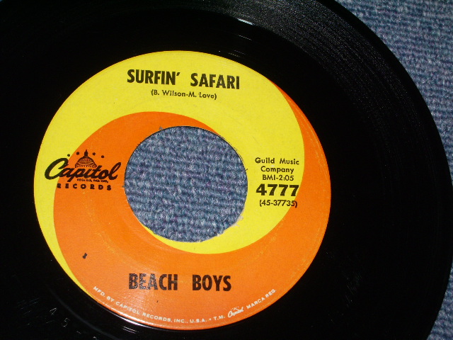 画像: THE BEACH BOYS -  SURFIN' SAFARI  (  NON-GLOSSY PS )/ 1962 US  Original 7"Single  With PICTURE SLEEVE 