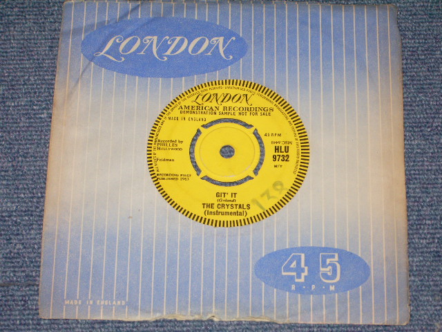 画像: THE CRYSTALS - DA DOO RON ORN ( UK ) / 1963 UK ORIGINAL "YELLOW LABEL " PROMO  7" SINGLE 