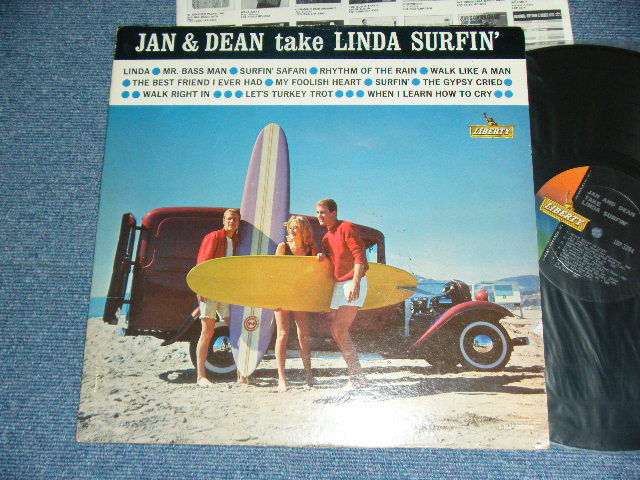 画像1: JAN & DEAN - TAKE LINDA SURFIN'  ( Ex/Ex+ )   / 1963 US ORIGINAL MONO  LP 