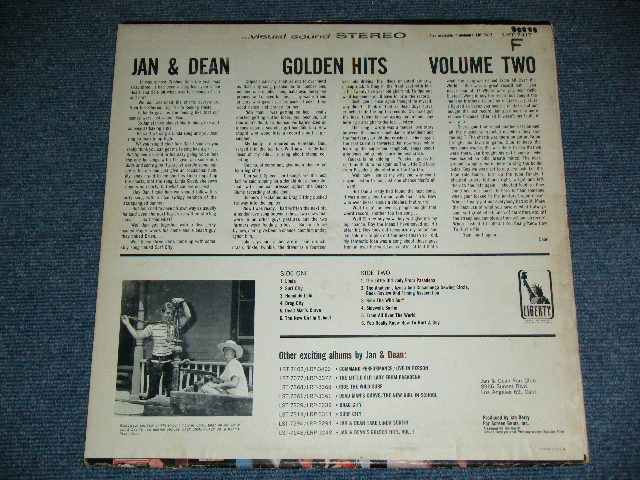 画像: JAN & DEAN -GOLDEN HITS VOL.2 ( VG+++/Ex )  / 1965 US ORIGINAL STEREO  LP 