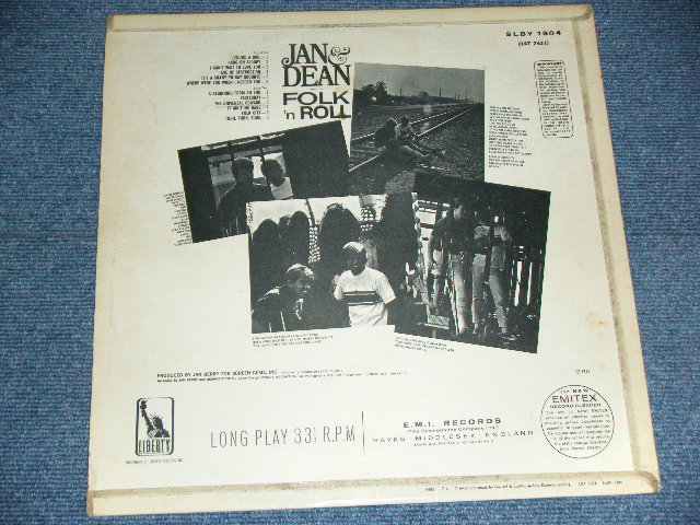 画像: JAN & DEAN - FOLK 'N ROLL ( Ex+/Ex ) / 1965 UK ORIGINAL STEREO  LP 