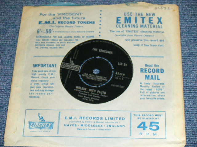 画像: THE VENTURES - JOURNEY TO THE STARS ( MINT-/MINT- ) /1964  UK ORIGINAL 7" SINGLE 