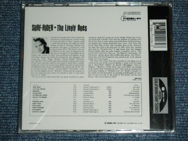画像: THE LIVELY ONES - SURF RIDER /  1993 US ORIGINAL Brand New Sealed BB for CUT OUT CD  
