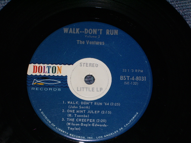画像: THE VENTURES - WALK-DON'T RUN   VOL.2   / 1964 US ORIGINAL 7"EP + PICTURE SLEEVE 