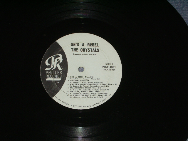 画像: THE CRYSTALS - HE'S A REBEL ( Ex-/Ex- ) / 1963 US Original Blue Label MONO LP 