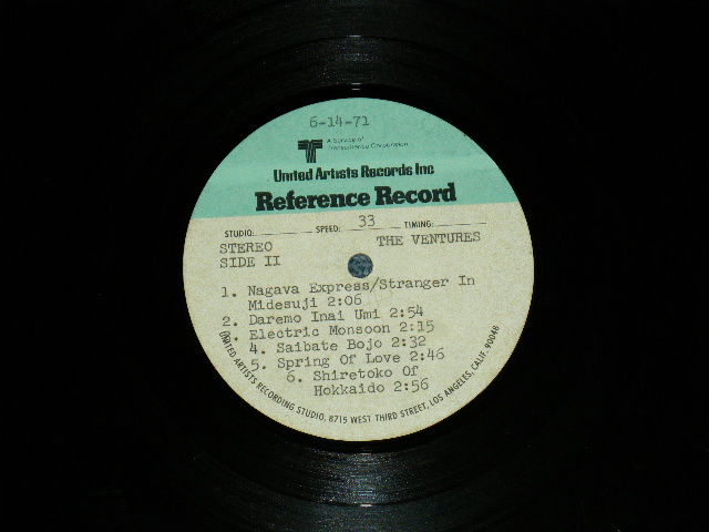 画像: THE VENTURES - $1,000,000 WEEKEND ( TEST PRESS : ACETATE )  / 1967 US ORIGINAL TEST PRESS : ACETATE LP