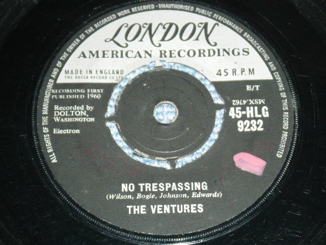 画像: THE VENTURES -PERFIDIA ( VG++/VG+++ ) / 1960 UK ORIGINAL 7" Single