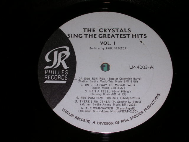 画像: THE CRYSTALS - SING THEB GREATEST HITS / 1963 US ORIGINAL BLUE LABEL MONO LP 