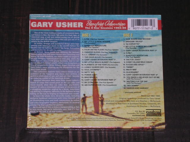 画像: GARY USHER / V.A. Omnibus -  BAREFOOT ADVENTURE : THE 4 STAR SESSIONS 1962-66   / 2008 US Brand New SEALED 2-CD Set