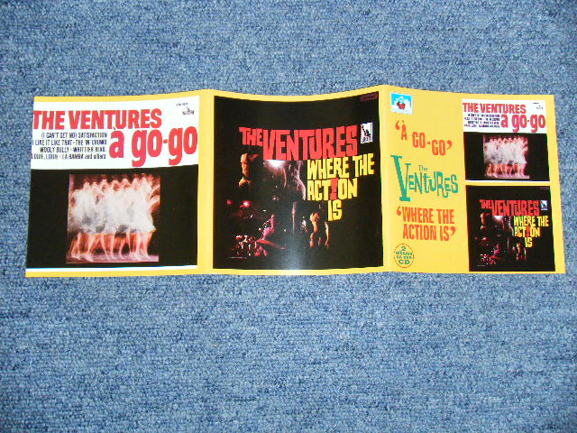 画像: THE VENTURES -  A GO-GO + WHERE THE SCTION IS ( 2 in 1 )/ 1995  UK& EU Used CD 