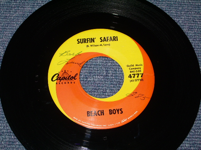 画像: THE BEACH BOYS -  SURFIN' SAFARI  (  GLOSSY PS )/ 1962 US  Original 7"Single  With PICTURE SLEEVE 