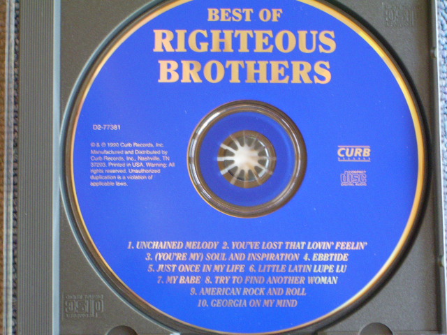 画像: RIGHTEOUS BROTHERS BEST OF / 1990 US Used MINT- CD 