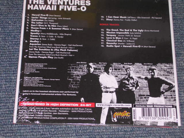 画像: THE VENTURES - HAWAII FIVE-O ( ORIGINAL ALBUM + BONUS )  / 2004 FRENCH DI-GI PACK SEALED  CD