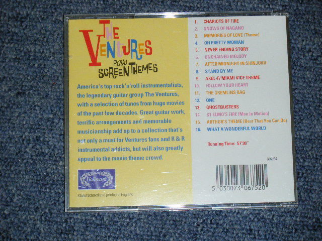 画像: THE VENTURES -  PLAY SCREEN THEMES  / 1997 UK ORIGINAL Used CD 