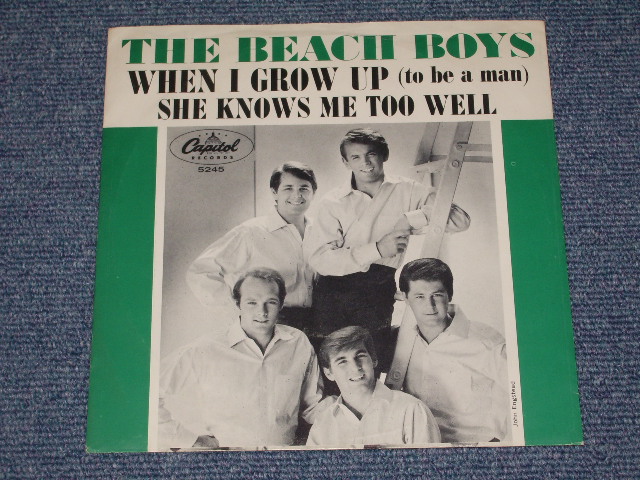 画像1: THE BEACH BOYS - WHEN I GROW UP( GREEN BORDER Cover )  /  1964 US  Original Ex++/Ex+  7"Single With Picture Sleeve  