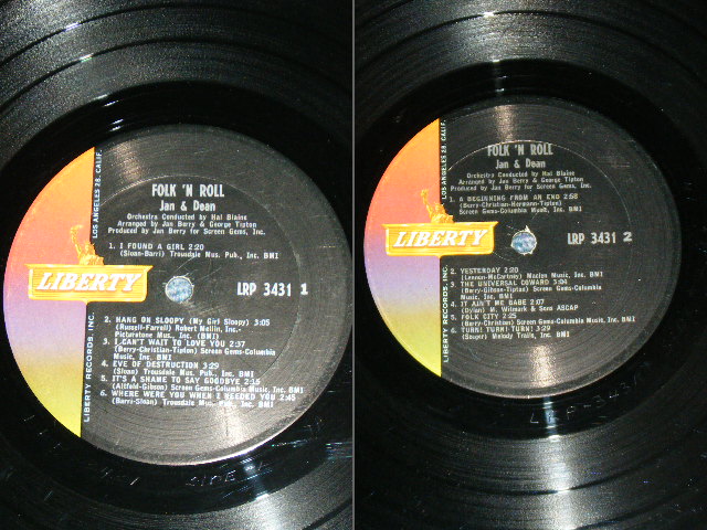 画像: JAN & DEAN - FOLK 'N ROLL ( Ex+/Ex++ ) / 1965 US ORIGINAL MONO   LP 