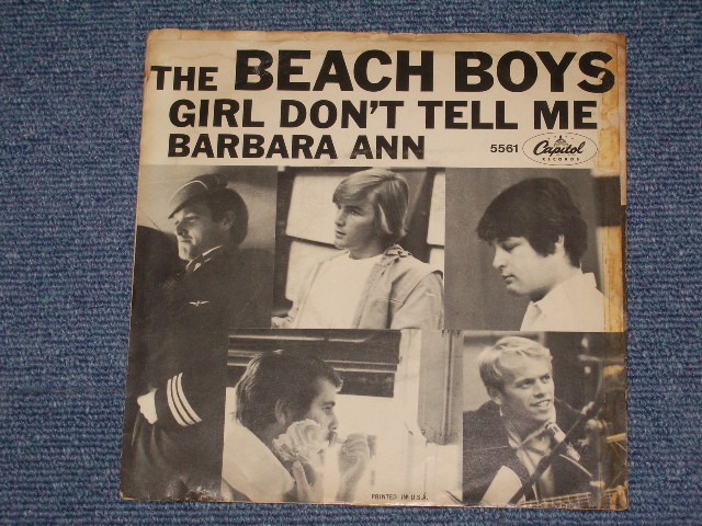 画像: THE BEACH BOYS - BARBARA ANN (  GLOSSY PICTURE SLEEVE : MATRIX  G4/F1#2 : VG++/VG+++ ) / 1965 US ORIGINAL 7" SINGLE With PICTURE SLEEVE  