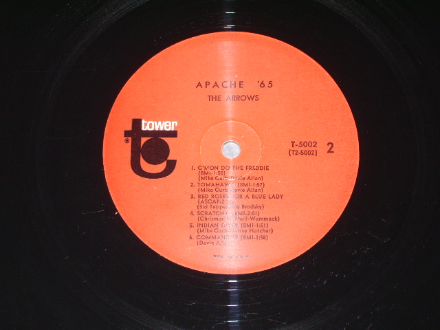 画像: THE ARROWS - APACHE '65 ( Ex++/MINT- : Matrix # T4P/T4P ) / 1965 US ORIGINAL MONO LP