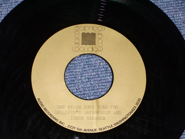 画像: THE BEACH BOYS / J BERRY & B WILSON  - CHILDREN' ORTHOPEDIC & TOWER RECORDS / DON'T YOU JUST KNOW IT ( AUDIO RECORDINGS )   / 1970 ( ? ) US T PRESS METAL ACETATE 7" Single