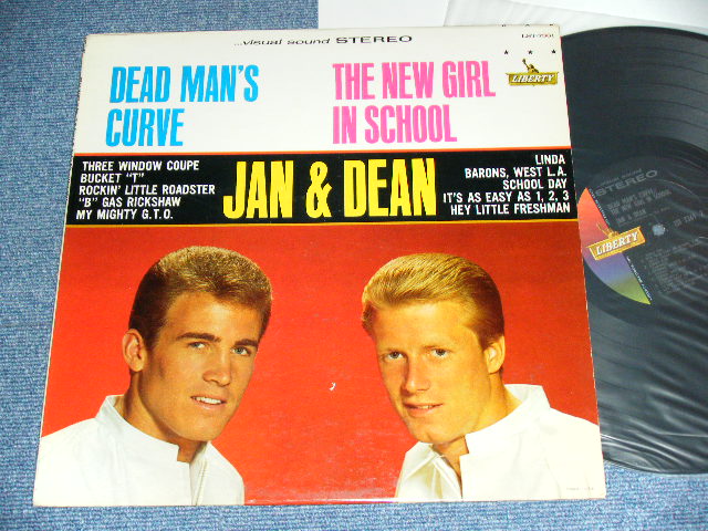 画像1: JAN & DEAN - THE NEW GIRL IN SCHOOL / DEAD MAN'S CURVE "COLOR Cover " ( ExEx+/Ex++ )  / 1964 US ORIGINAL STEREO  LP 