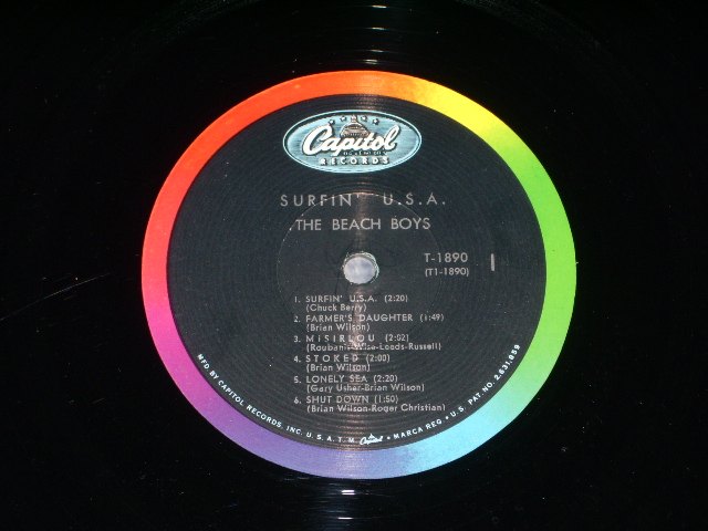 画像: The BEACH BOYS - SURFIN' USA ( Ex+/Ex++ A-1: VG+++) / 1963 US ORIGINAL MONO LP