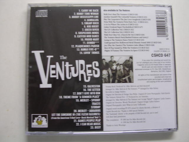 画像: THE VENTURES - SWAMP ROCK + HAWAII FIVE- O ( 2 in 1 )/ 1997  UK& EU SEALED   CD 
