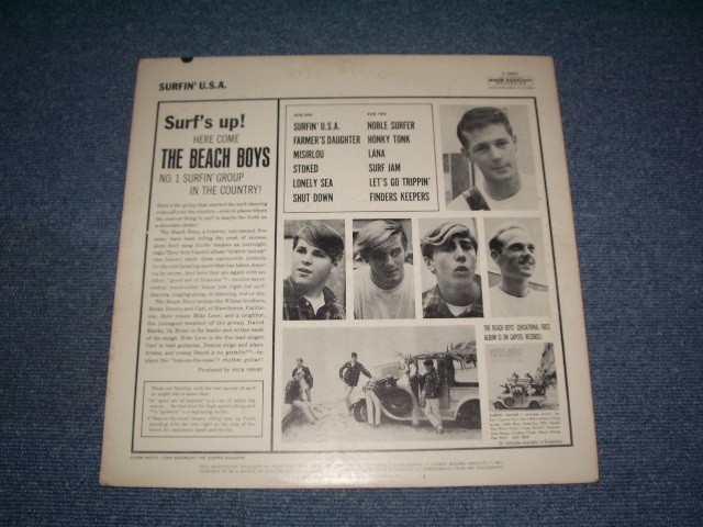 画像: The BEACH BOYS - SURFIN' USA ( Ex+/Ex++ A-1: VG+++) / 1963 US ORIGINAL MONO LP