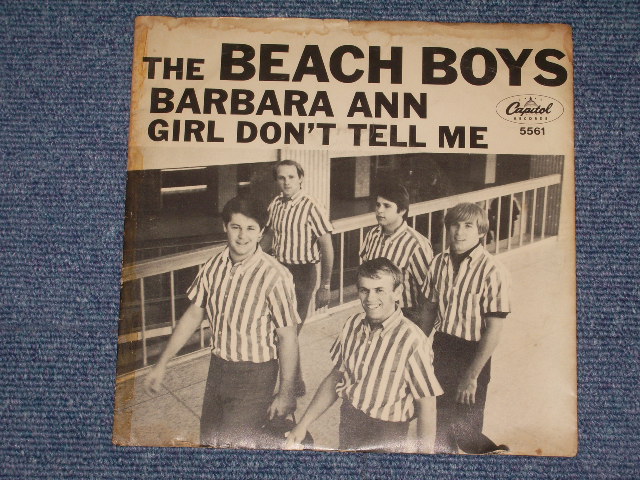 画像: THE BEACH BOYS - BARBARA ANN ( NON-GLOSSY PICTURE SLEEVE : MATRIX  F6/F5 : VG++/Ex++ ) / 1965 US ORIGINAL 7" SINGLE With PICTURE SLEEVE  