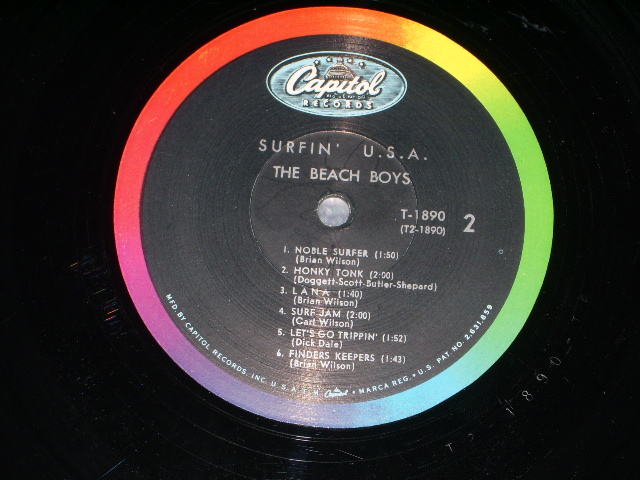 画像: The BEACH BOYS - SURFIN' USA ( Ex+/Ex++ A-1: VG+++) / 1963 US ORIGINAL MONO LP