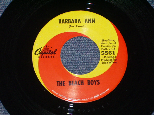 画像: THE BEACH BOYS - BARBARA ANN (  GLOSSY Finish SMALL SIZE PICTURE : MATRIX  G4/F1 : Ex+++/M-,Ex+++ ) / 1965 US ORIGINAL 7" SINGLE With PICTURE SLEEVE  