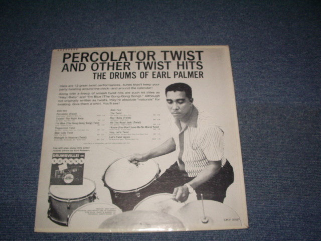 画像: EARL PALMER - PERCOLATOR TWIST AND OTHER TWIST HITS / 1962 US ORIGINAL Mono  LP 
