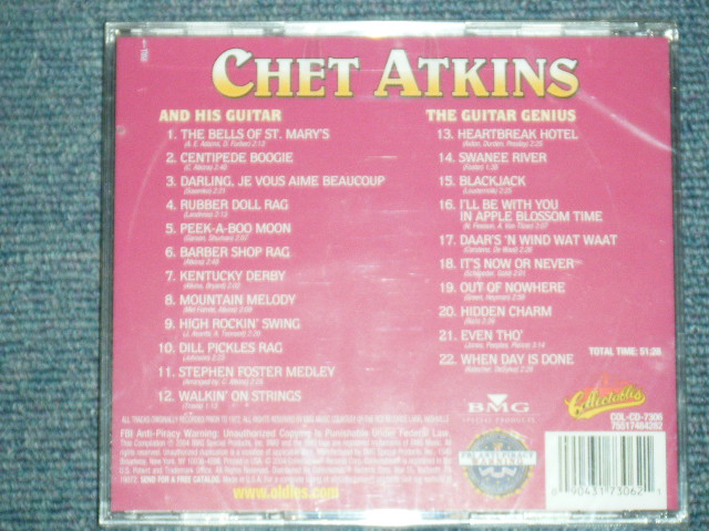 画像: CHET ATKINS - 　AND HIS GUITAR + THE GUITAR GENIUS ( 2in1 )  /2004 US BRAND NEW SEALED CD 