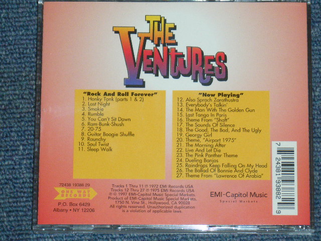 画像: THE VENTURES - ROCK AND ROLL FOREVER + NOW PLAYING ( 2 in 1+ BONUS TRACK ) / 1997 US ORIGINAL Used CD 