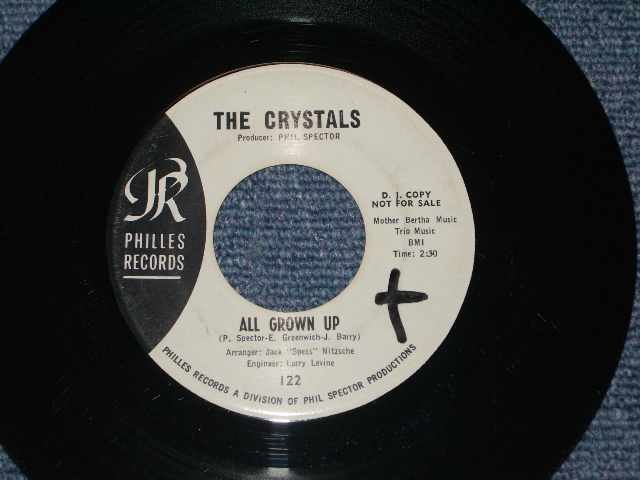 画像: THE CRYSTALS - ALL GROWN UP ( WHITE LABEL PROMO   Ex+++/Ex+++ : ) / 1964 US ORIGINAL 7" SINGLE 