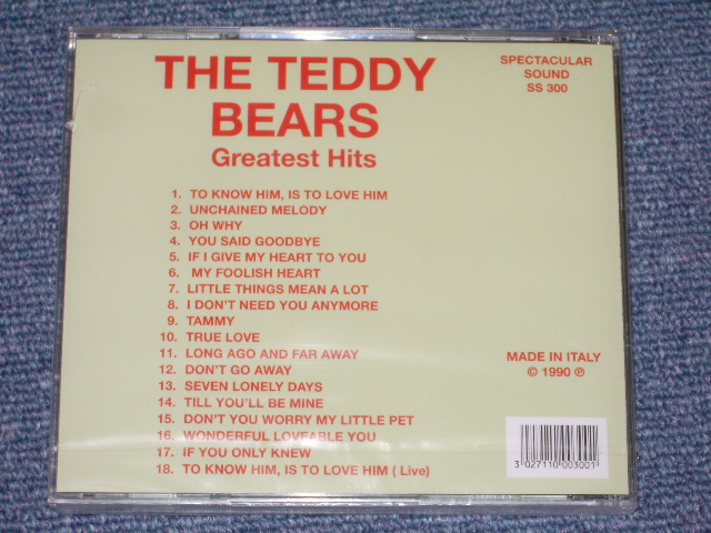 画像: THE TEDDY BEARS - GREATEST HITS ( 18 tracks version )/ 1990 EU SEALED CD 