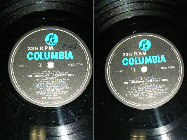画像: THE SHADOWS - GREATEST HITS VOL.2 / 1960's AUSTRALIA  ORIGINAL "BLUE Columbia " Label MONO LP 