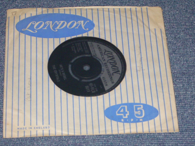 画像1: THE CRYSTALS - HE'S A REBEL  / 1964? UK ORIGINAL 7" SINGLE 