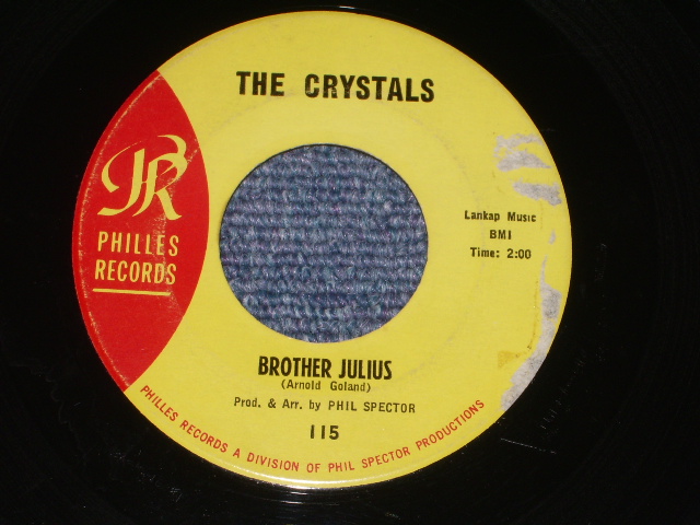 画像: THE CRYSTALS - THEN HE KISSED ME (Ex/Ex ) /  1964 Version US AMERICA  "YELLOW LABEL"  Used 7" SINGLE 