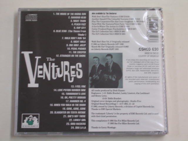 画像: THE VENTURES - WALK DON'T RUN + KNOCK ME OUT ( 2 in 1 )/ 1995  UK& EU SEALED   CD 