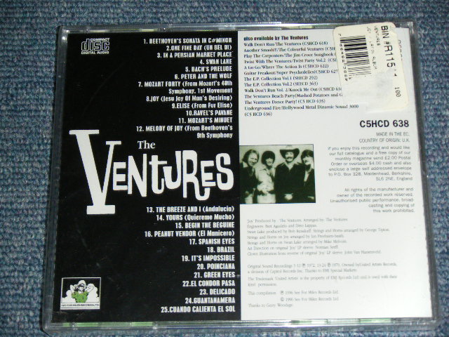 画像: THE VENTURES -  JOY + LATIN ALBUM  ( 2 in 1 ) / 1996 UK& EU  Brand New Sealed   CD 